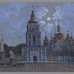 Михайловский собор в лунную ночь