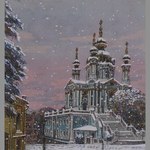 Андреевская церковь зимой