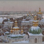 Вид на Дальние и Ближние Пещеры Киево-Печерской Лавры, зима